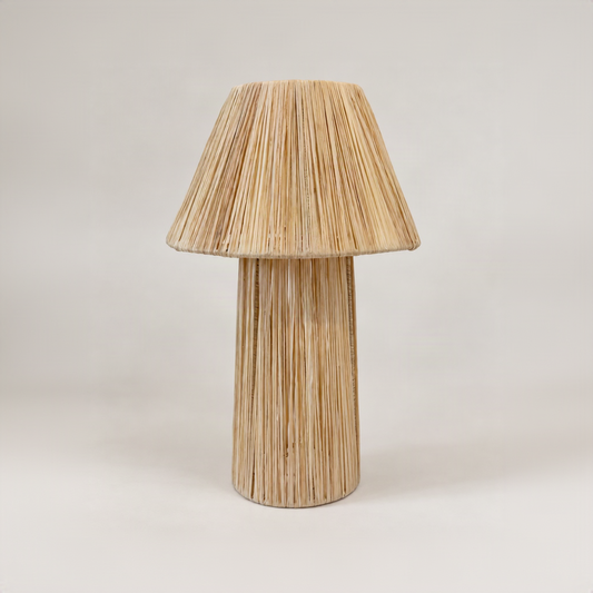 Raffia Lampe "SAMIRA" Medium