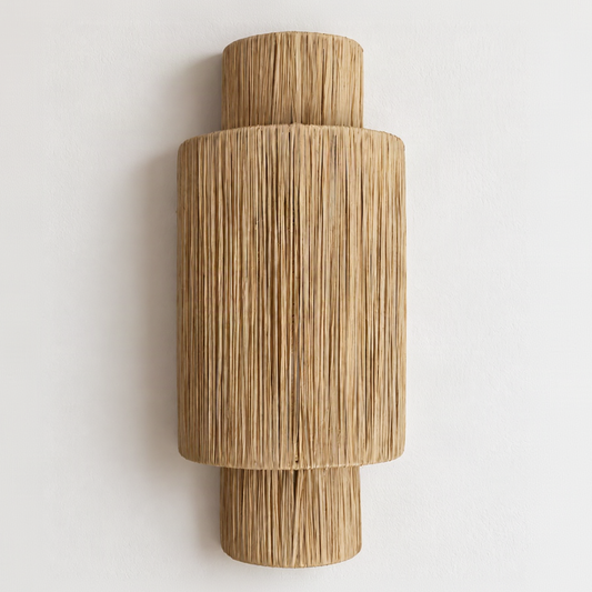 Wandlampe "MIMOUNA" aus Raffia