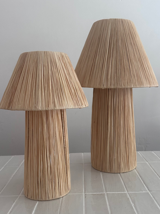 Raffia Lampe „SAMIRA“ Large