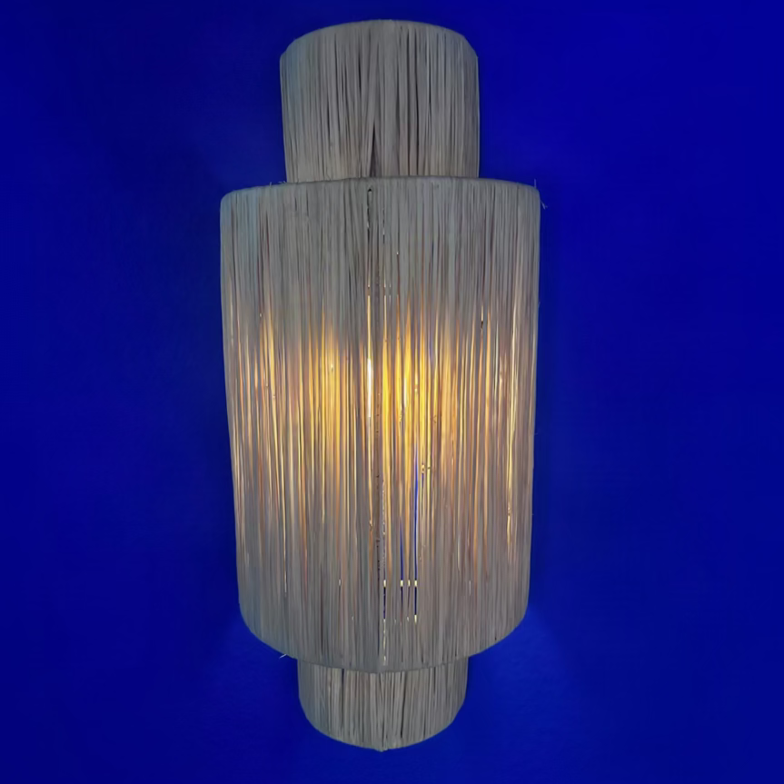 Wandlampe "MIMOUNA" aus Raffia