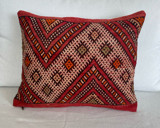 Kelim Kissen Vintage rot #14