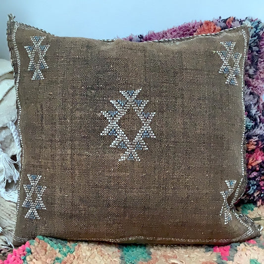 Sabrakissen Katusseide braun